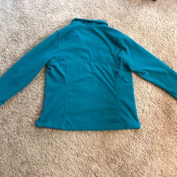 Turquoise quarter zip jacket - Picture 2 of 3